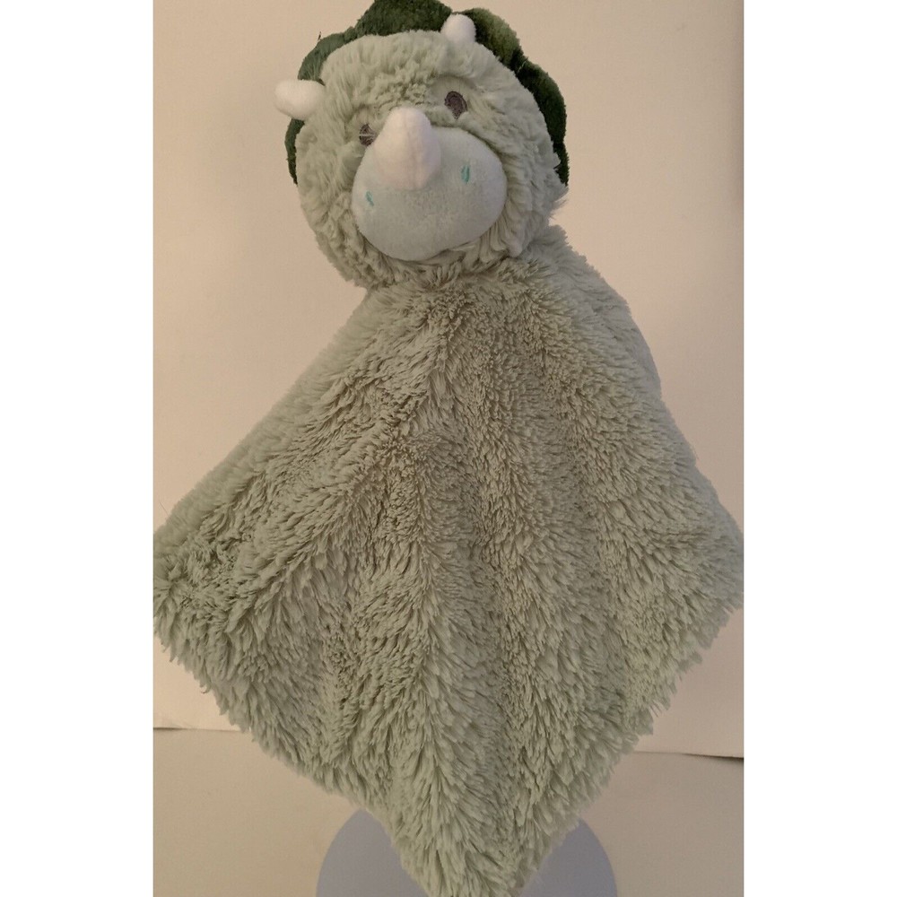 Kellytoy Kelly Baby Dinosaur Security Blanket Stuffed Plush Set Lovey Rattle